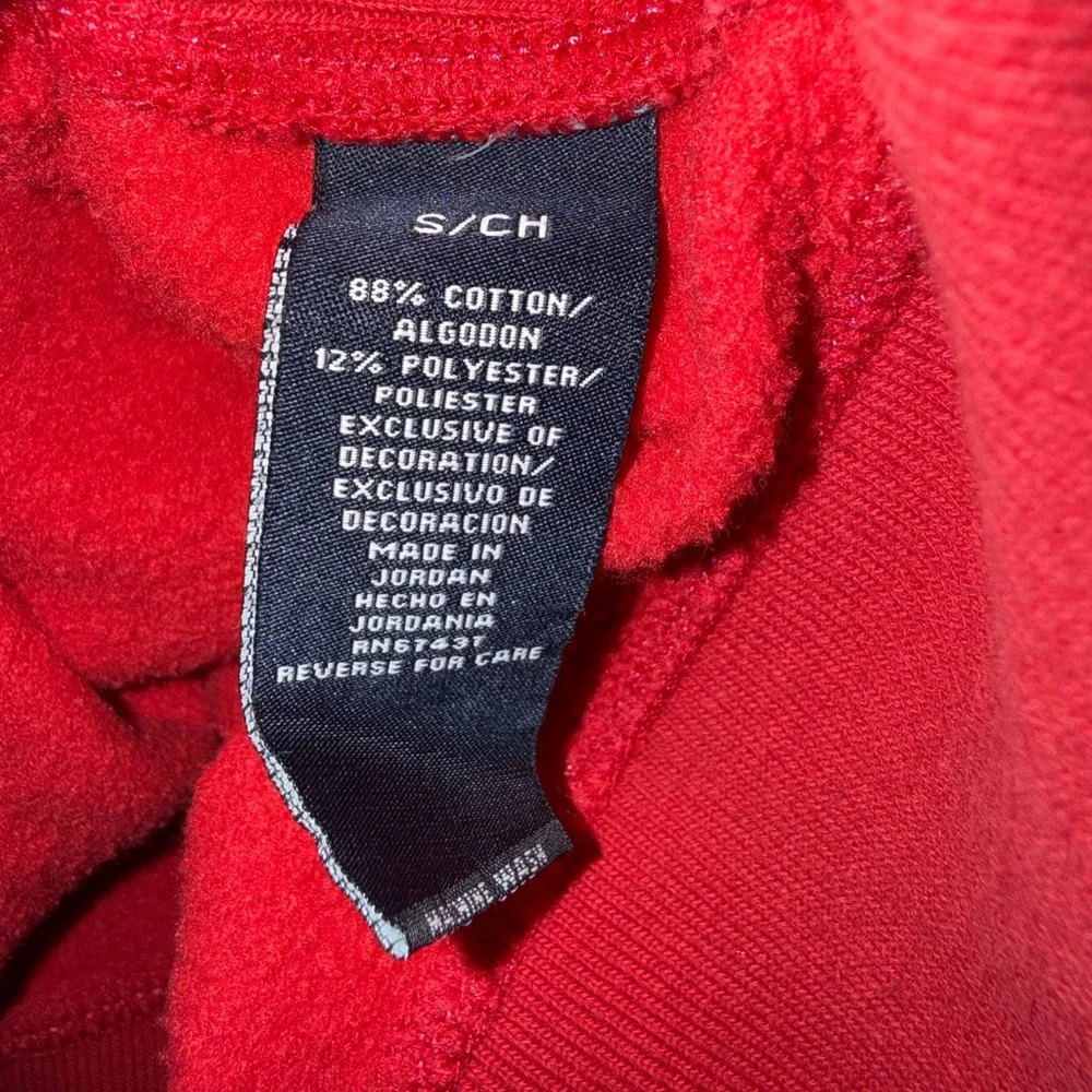 Ralph Lauren Polo Jeans Red Hooded Pullover Sweatshirt Y2K Women Junior Crop - Picture 6 of 6
